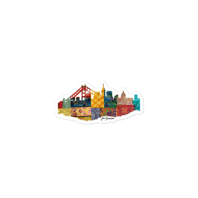 San Francisco Fabric Skyline Stickers