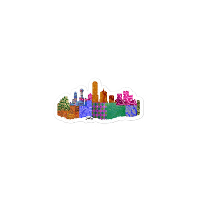 Dallas Fabric Skyline Stickers