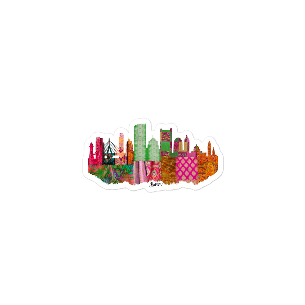 Boston Fabric Skyline Stickers