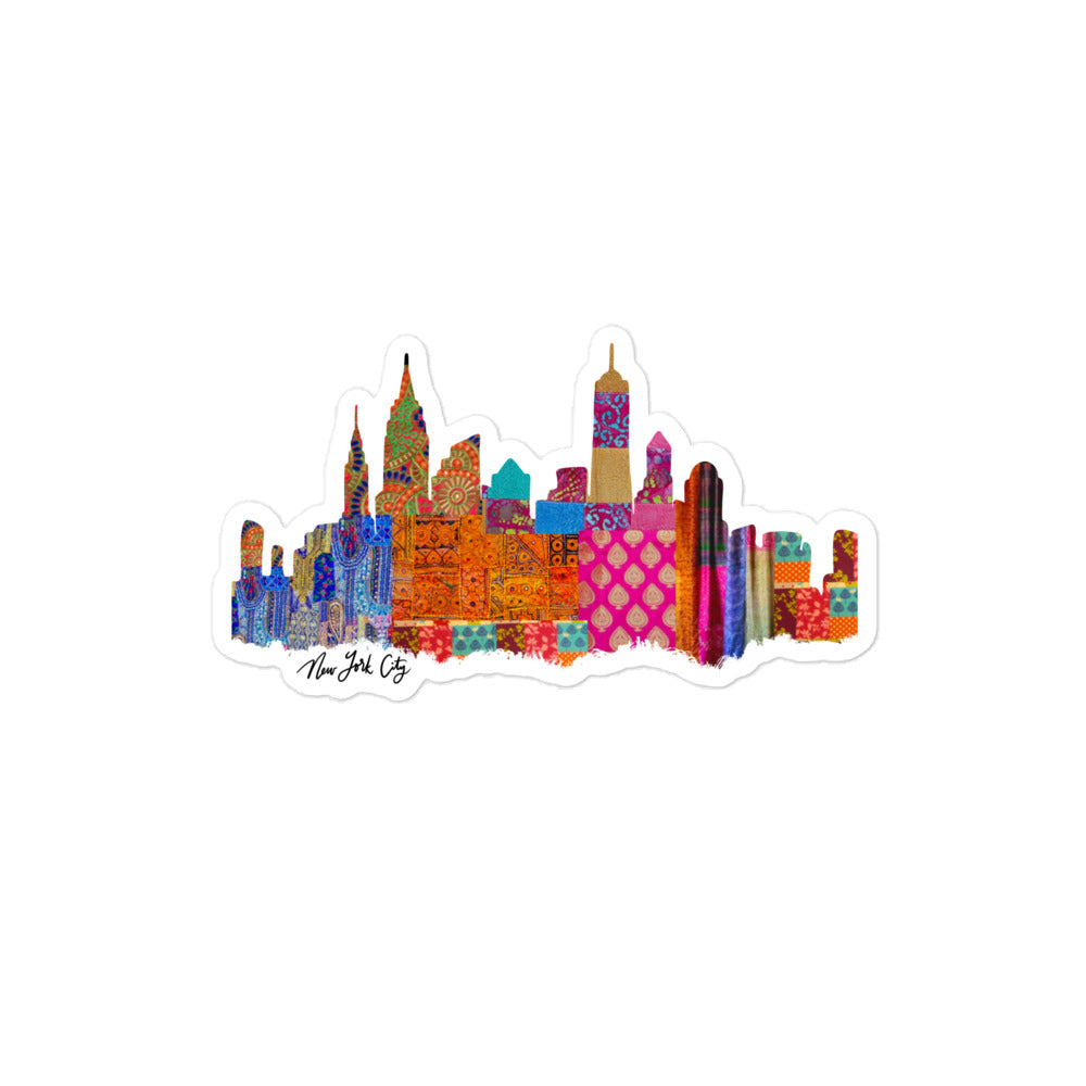 NYC Fabric Skyline Stickers