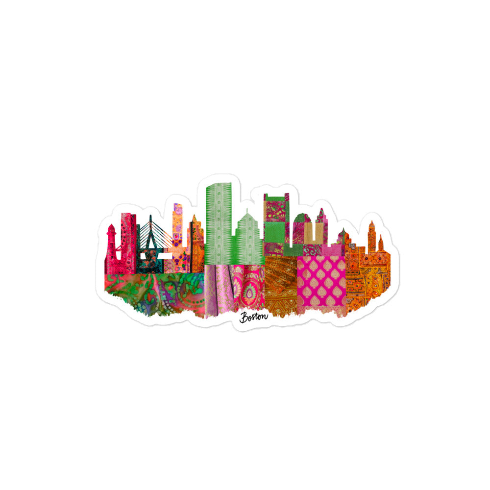 Boston Fabric Skyline Stickers