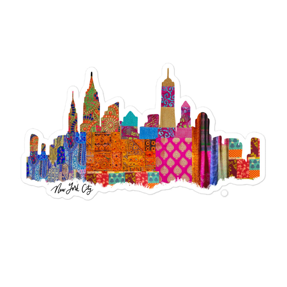 NYC Fabric Skyline Stickers