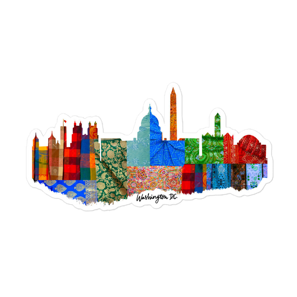 Washington D.C. Fabric Skyline Stickers