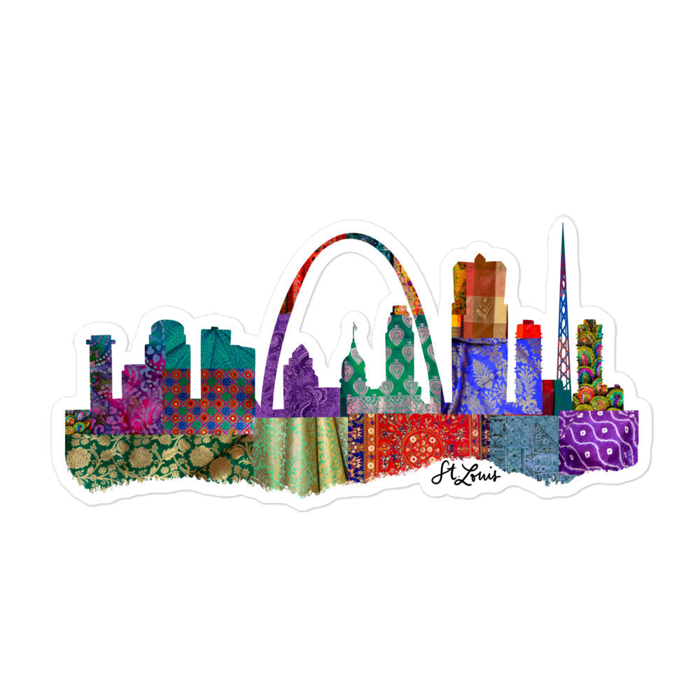 St. Louis Fabric Skyline Stickers