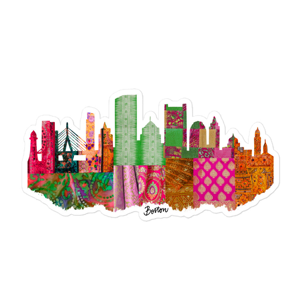 Boston Fabric Skyline Stickers