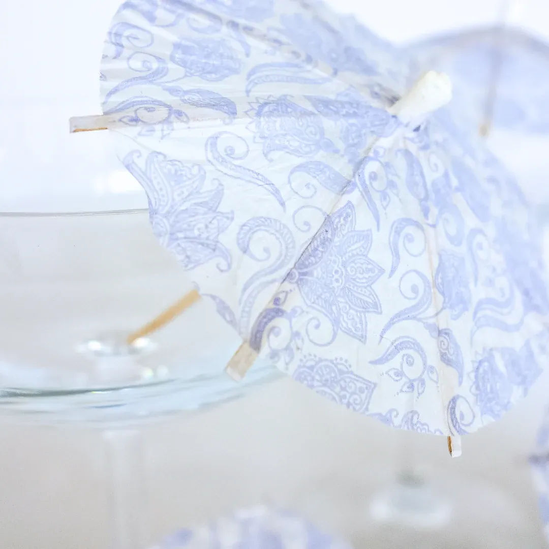 Peri Paisley Cocktail Umbrella (x 20)