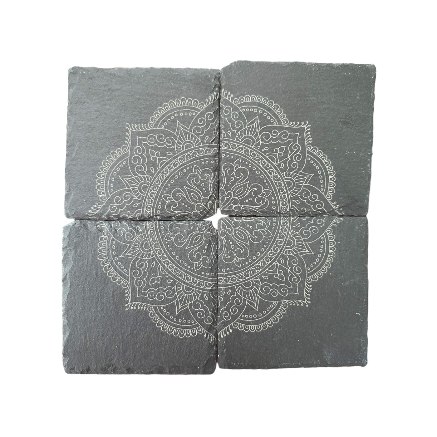 Mandala Design Slate Coasters