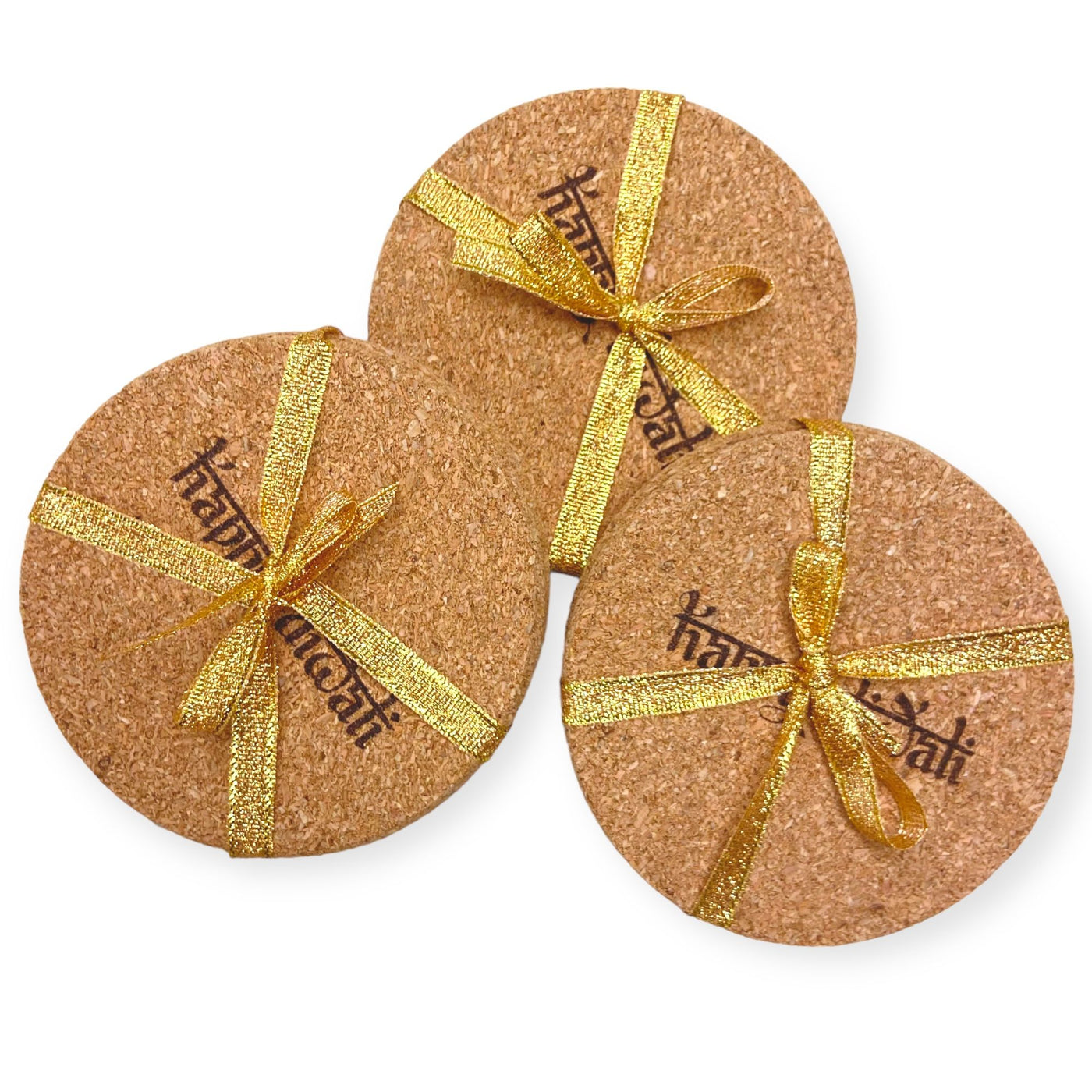 Happy Diwali Cork Coasters (set of 2)