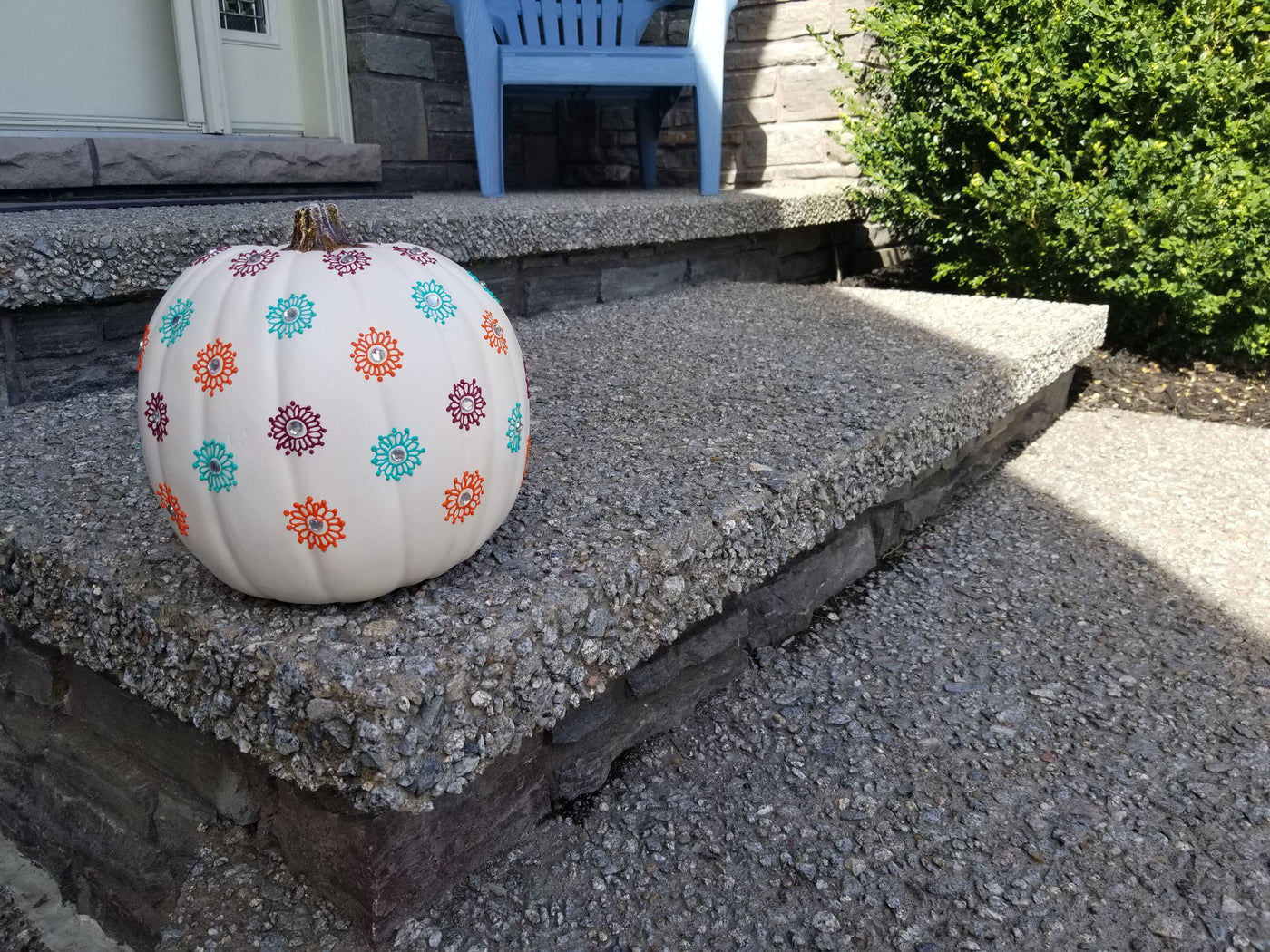 Henna Pumpkin - Bindi - White