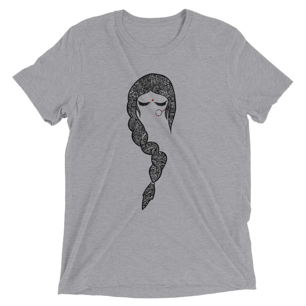 Desi Girl Bindi Nath Mandala Braid Soft T-Shirt