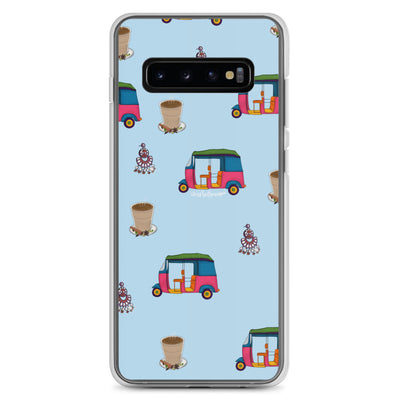 Auto, Earrings, and Chai Blue Phone Case: Samsung