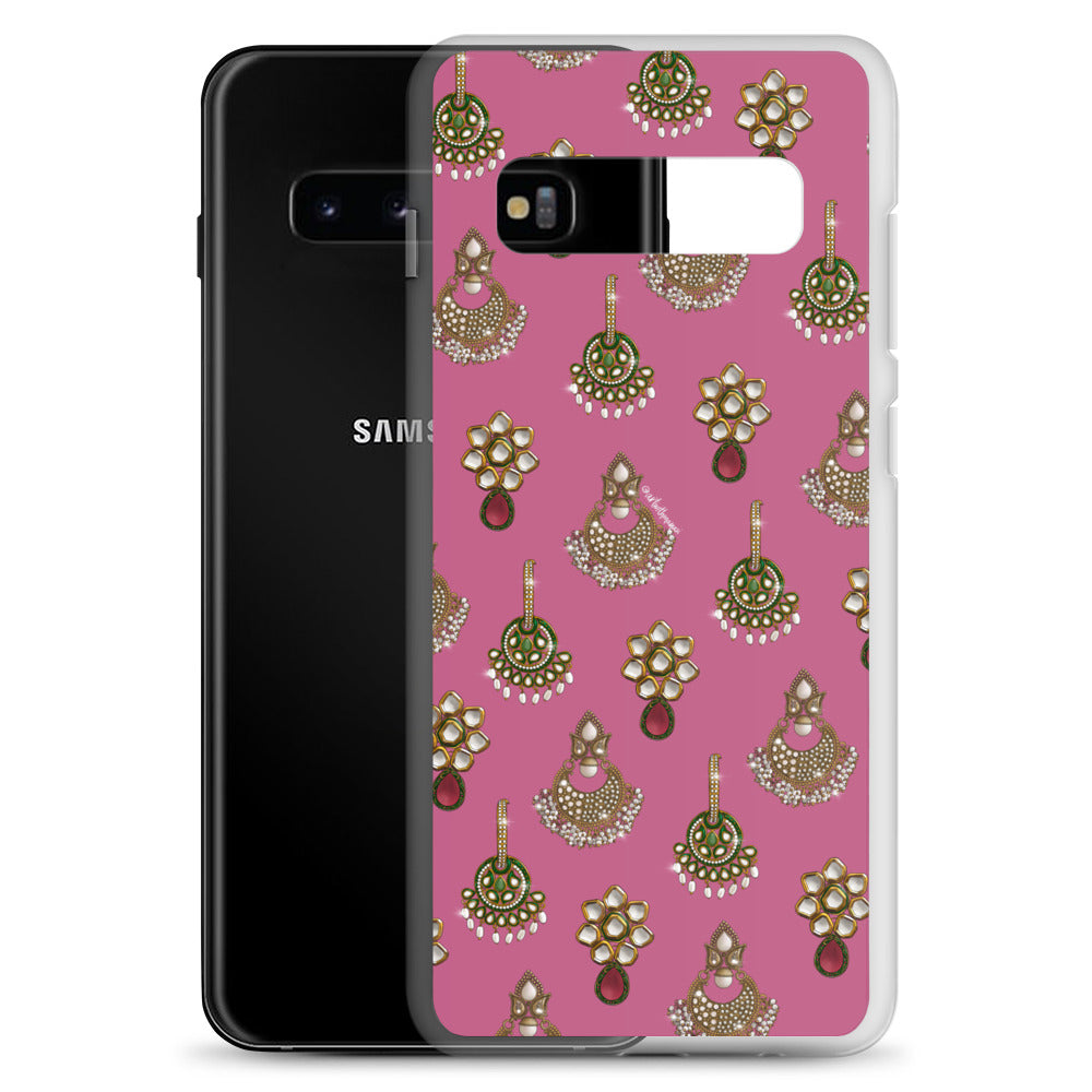 Desi Earrings Pink Phone Case: Samsung