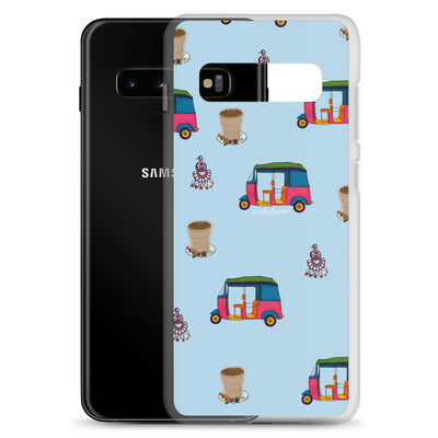 Auto, Earrings, and Chai Blue Phone Case: Samsung