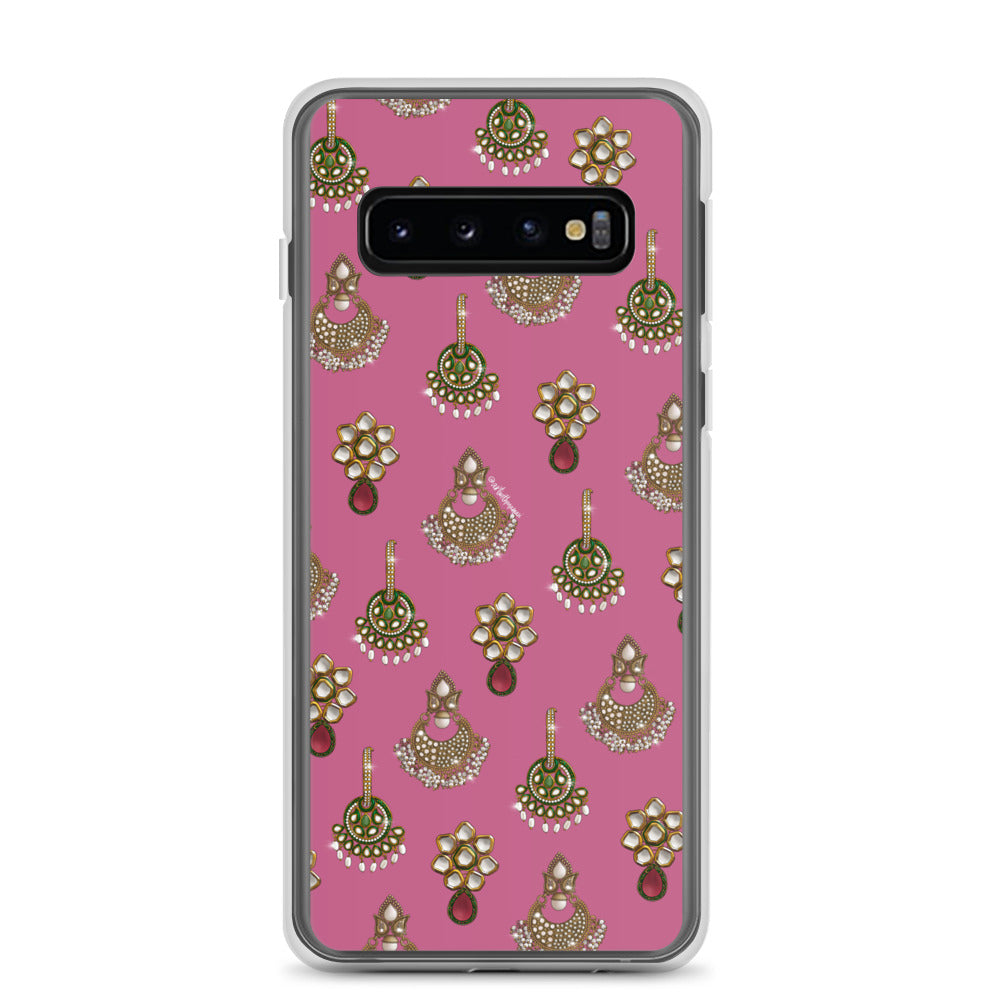 Desi Earrings Pink Phone Case: Samsung