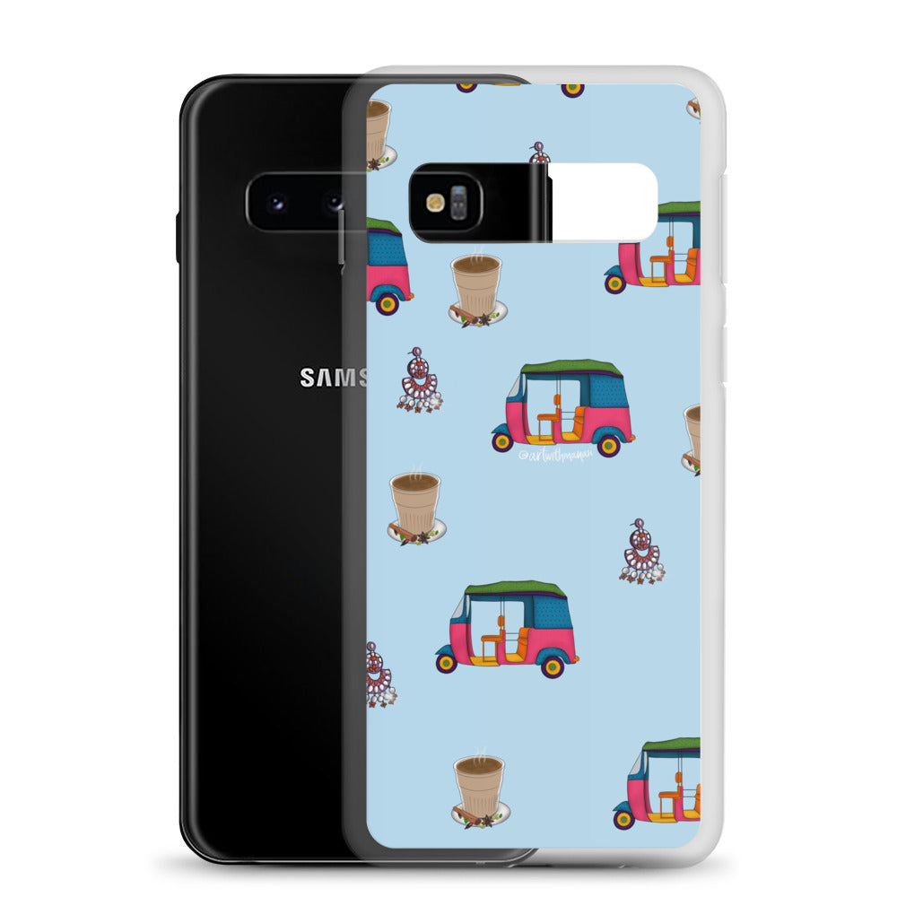 Auto, Earrings, and Chai Blue Phone Case: Samsung