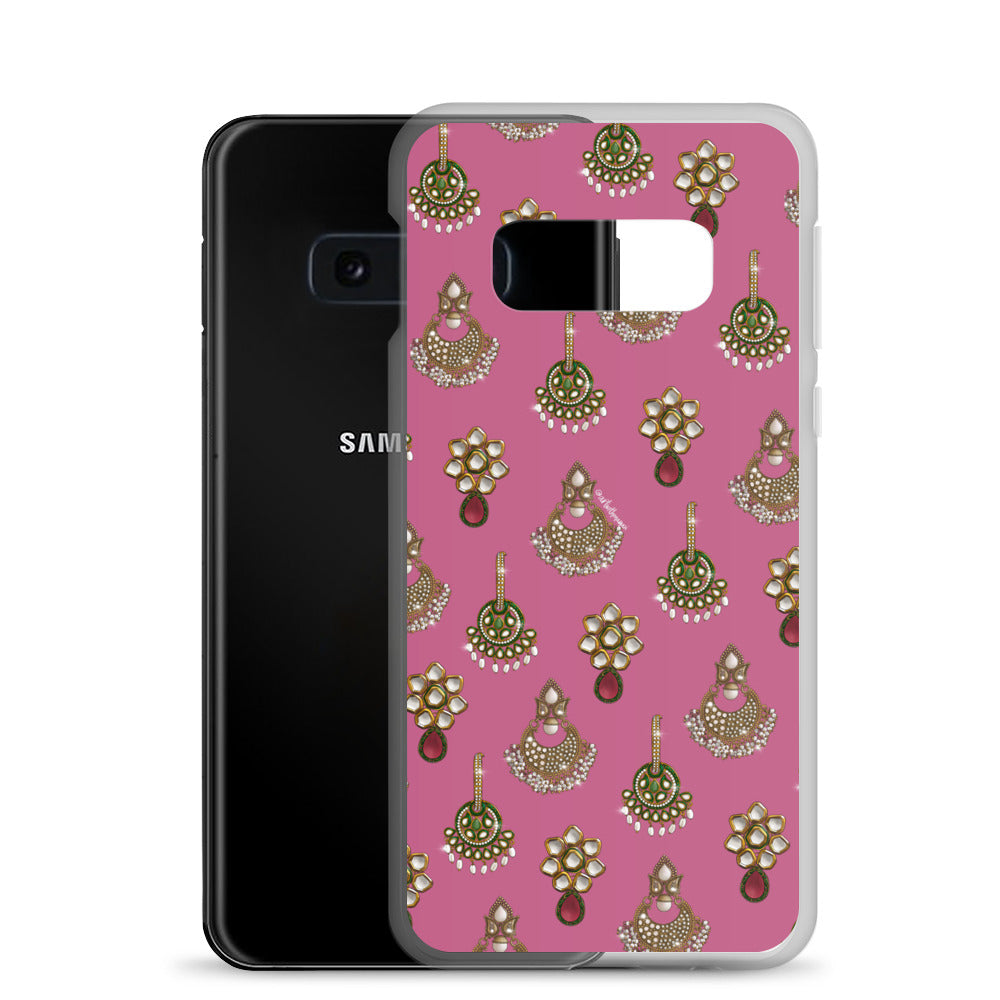 Desi Earrings Pink Phone Case: Samsung