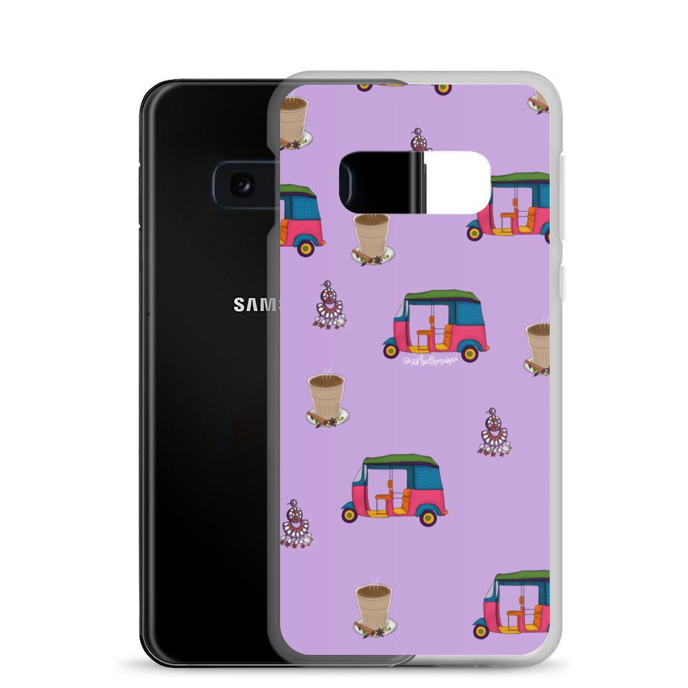 Auto, Earrings, and Chai Purple Phone Case: Samsung