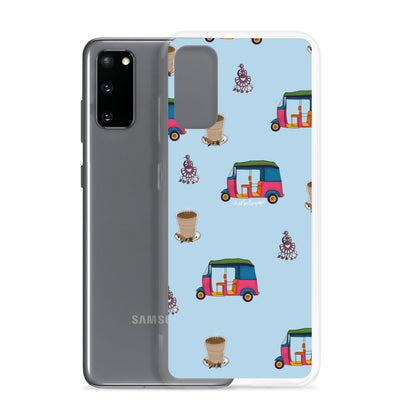 Auto, Earrings, and Chai Blue Phone Case: Samsung