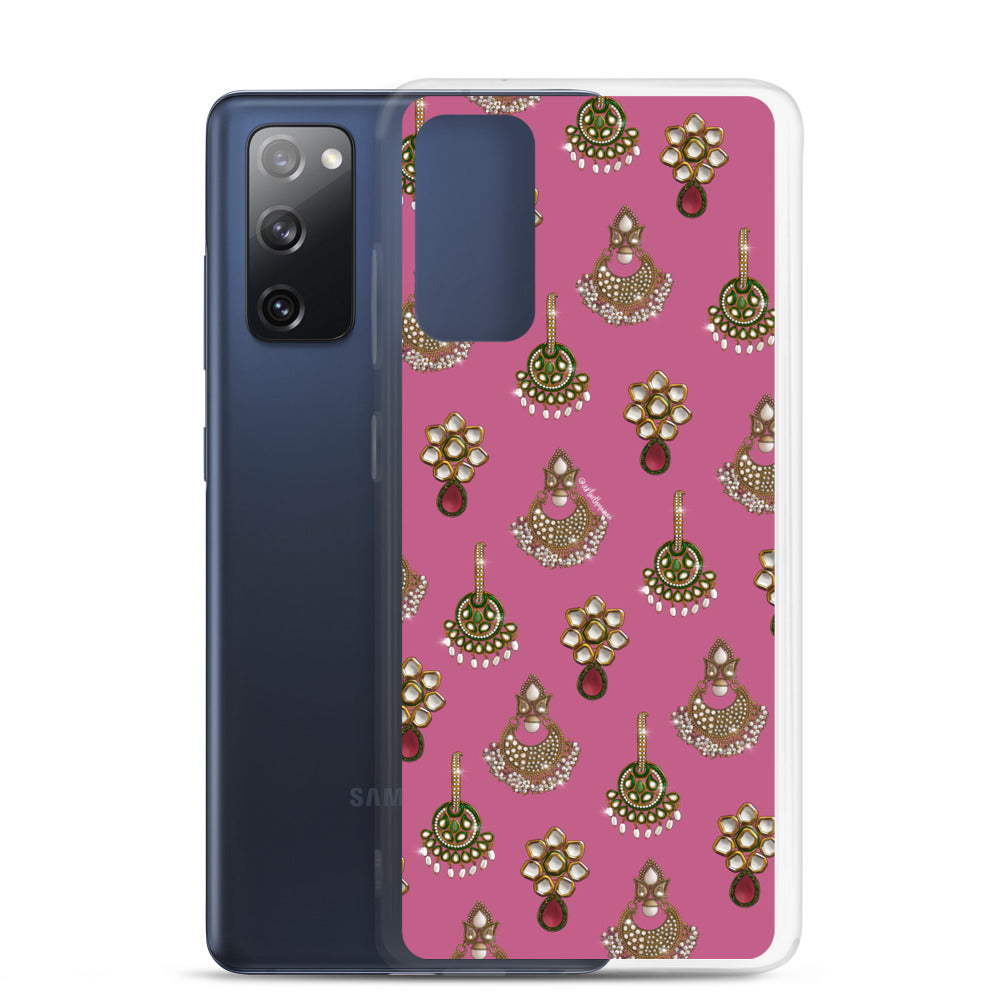 Desi Earrings Pink Phone Case: Samsung