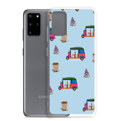 Auto, Earrings, and Chai Blue Phone Case: Samsung