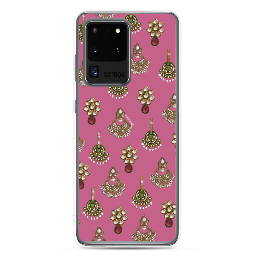 Desi Earrings Pink Phone Case: Samsung