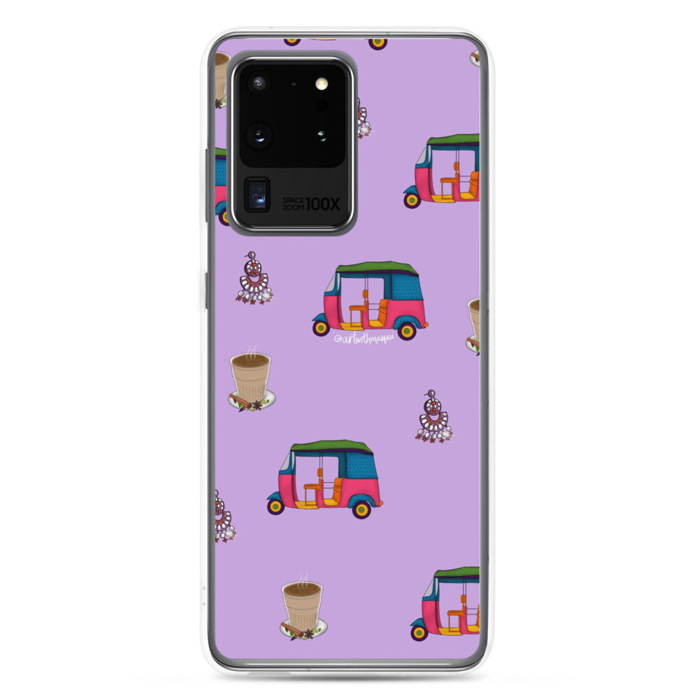 Auto, Earrings, and Chai Purple Phone Case: Samsung