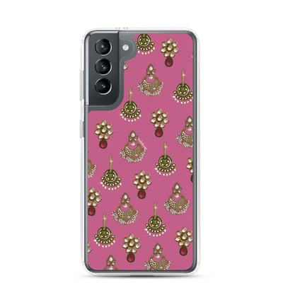 Desi Earrings Pink Phone Case: Samsung