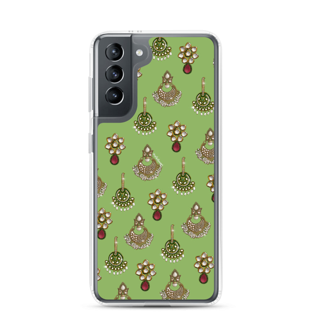 Desi Earrings Green Phone Case: Samsung