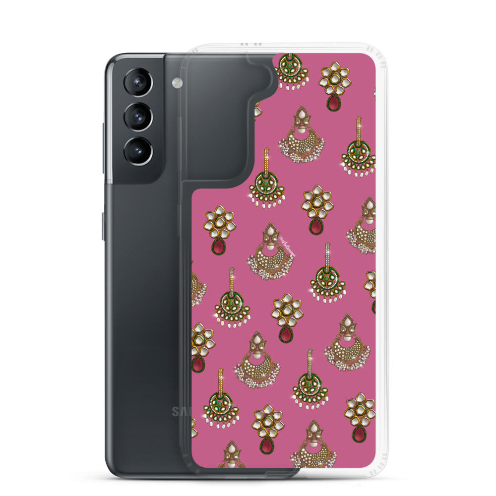 Desi Earrings Pink Phone Case: Samsung