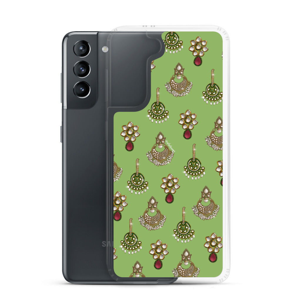 Desi Earrings Green Phone Case: Samsung