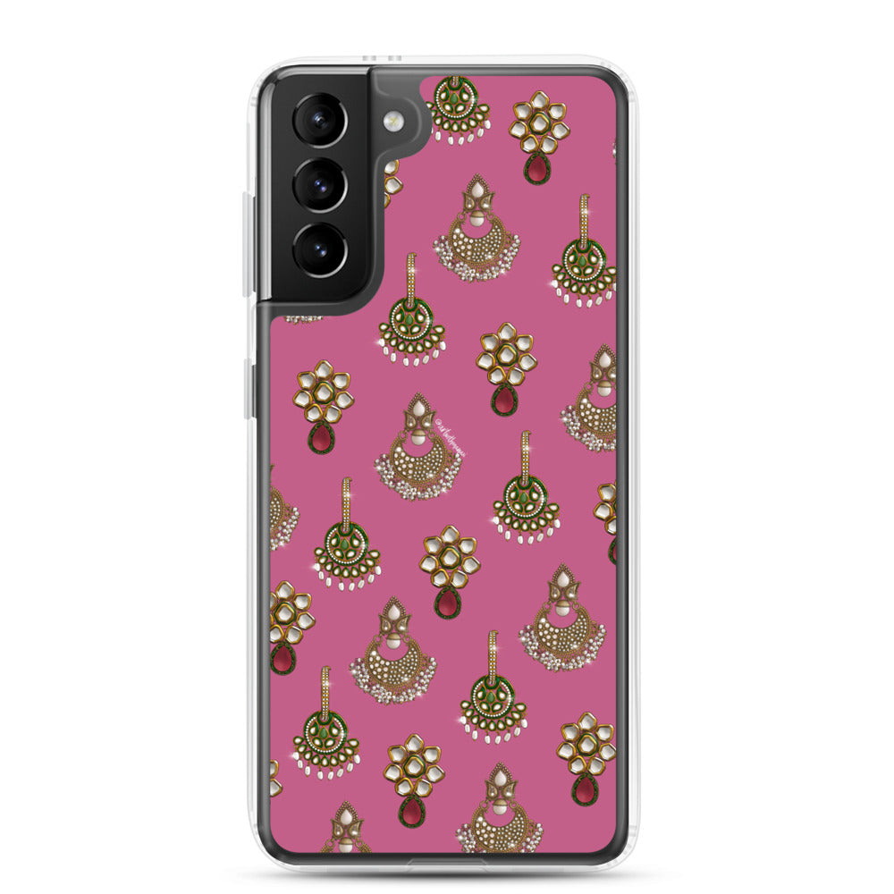 Desi Earrings Pink Phone Case: Samsung