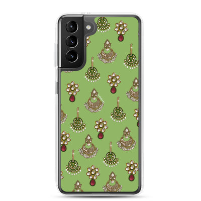 Desi Earrings Green Phone Case: Samsung