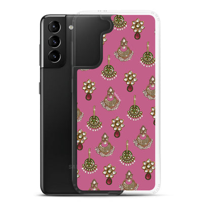 Desi Earrings Pink Phone Case: Samsung