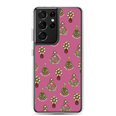 Desi Earrings Pink Phone Case: Samsung