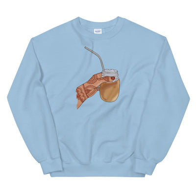 Iced Coffee Mendhi Hands Sweatshirt