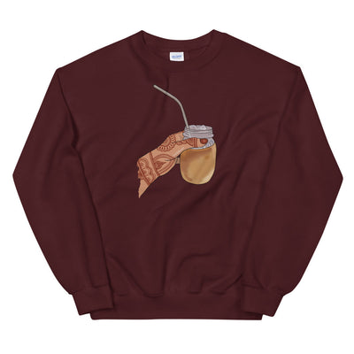 Iced Coffee Mendhi Hands Sweatshirt