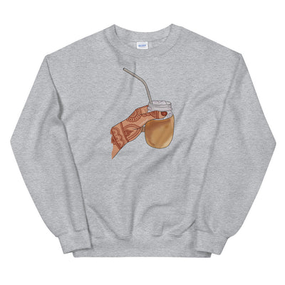 Iced Coffee Mendhi Hands Sweatshirt