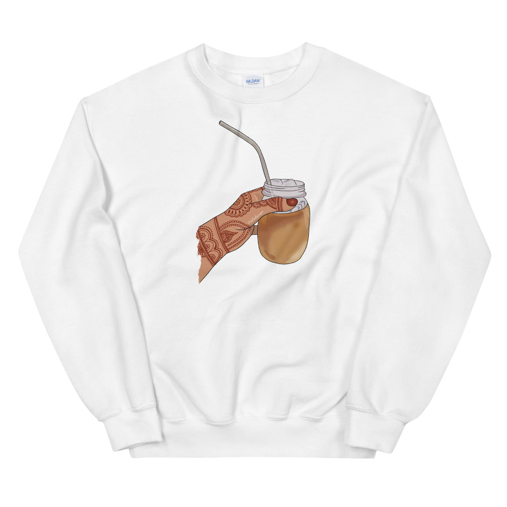 Iced Coffee Mendhi Hands Sweatshirt