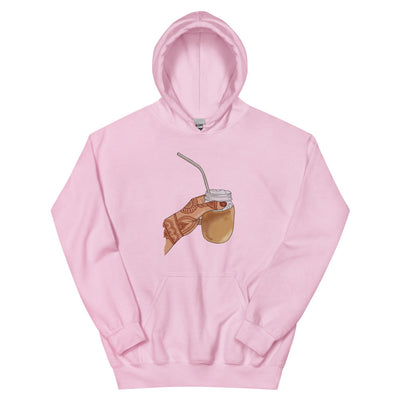 Iced Coffee Mendhi Hands Hoodie