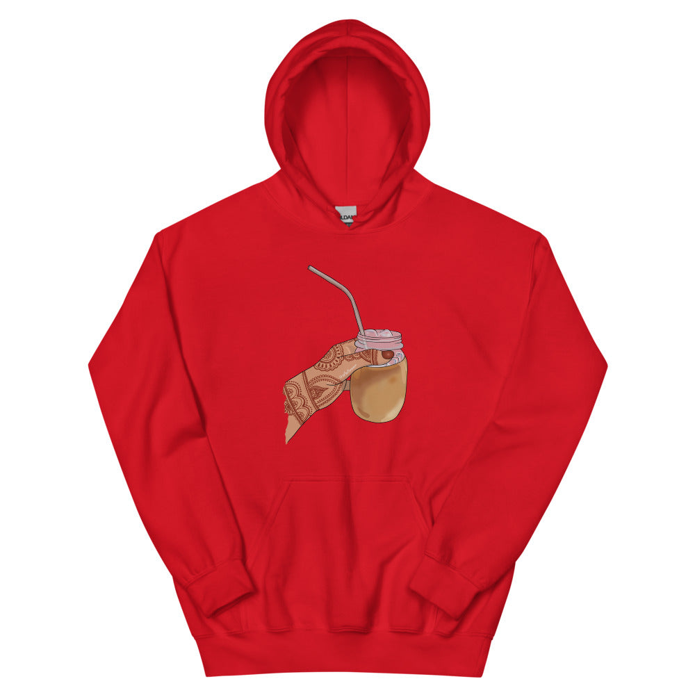 Iced Coffee Mendhi Hands Hoodie