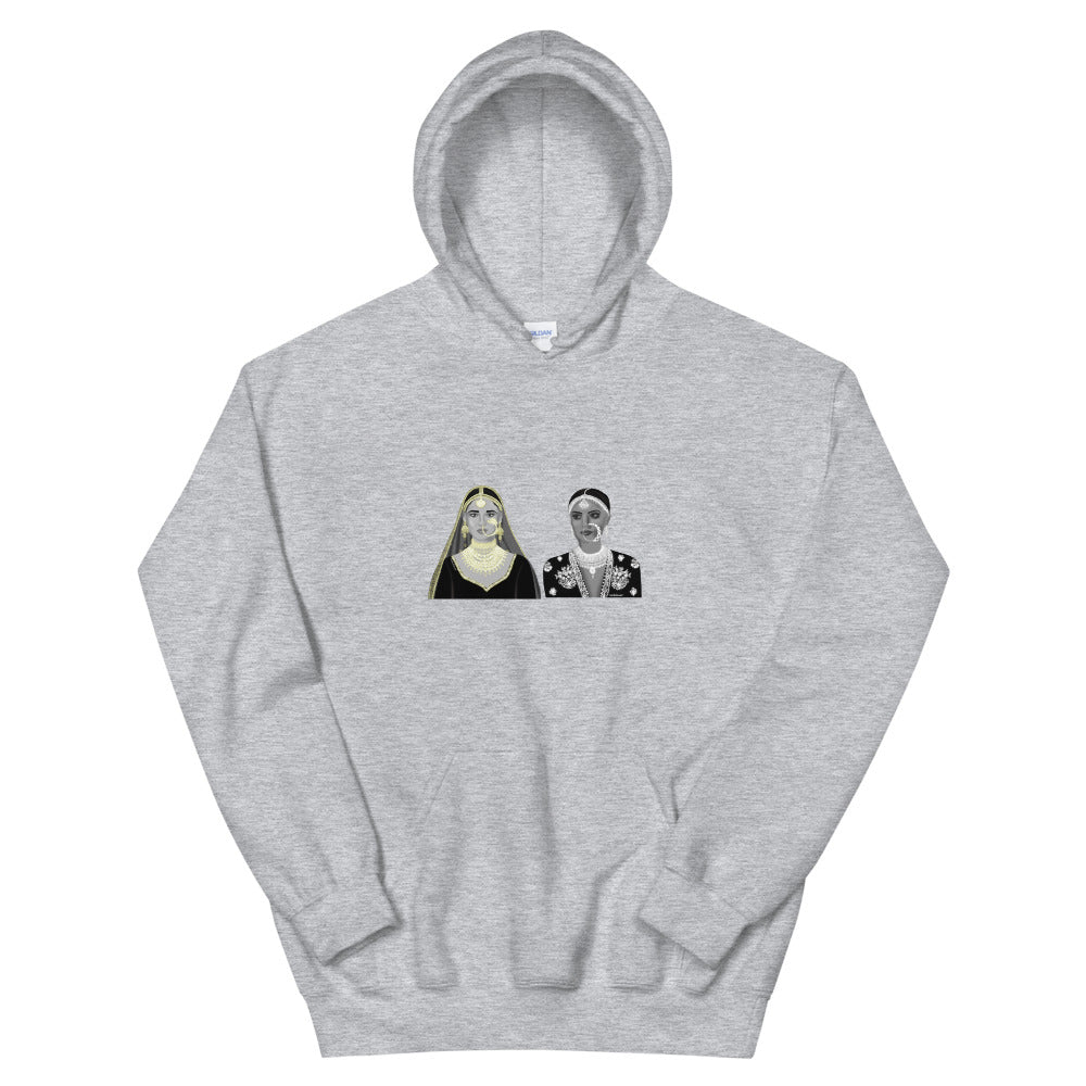 Black and White Rani Hoodie