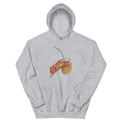 Iced Coffee Mendhi Hands Hoodie