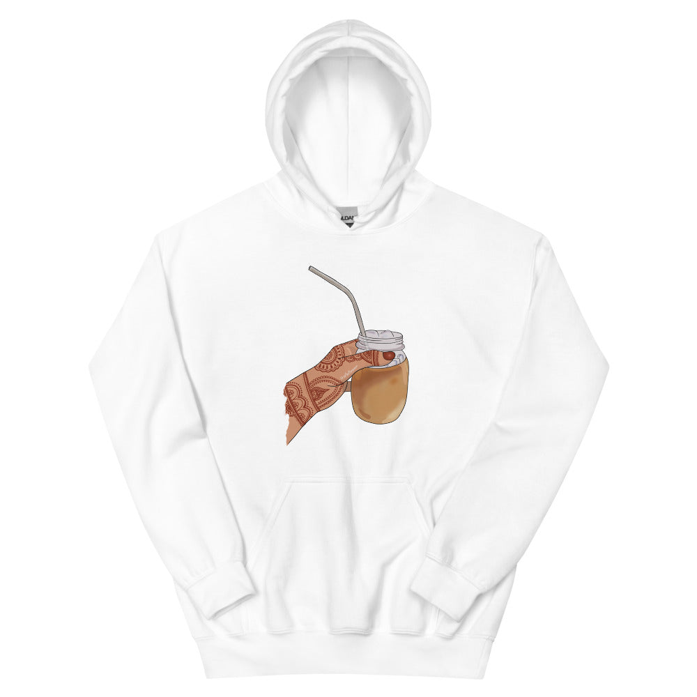 Iced Coffee Mendhi Hands Hoodie