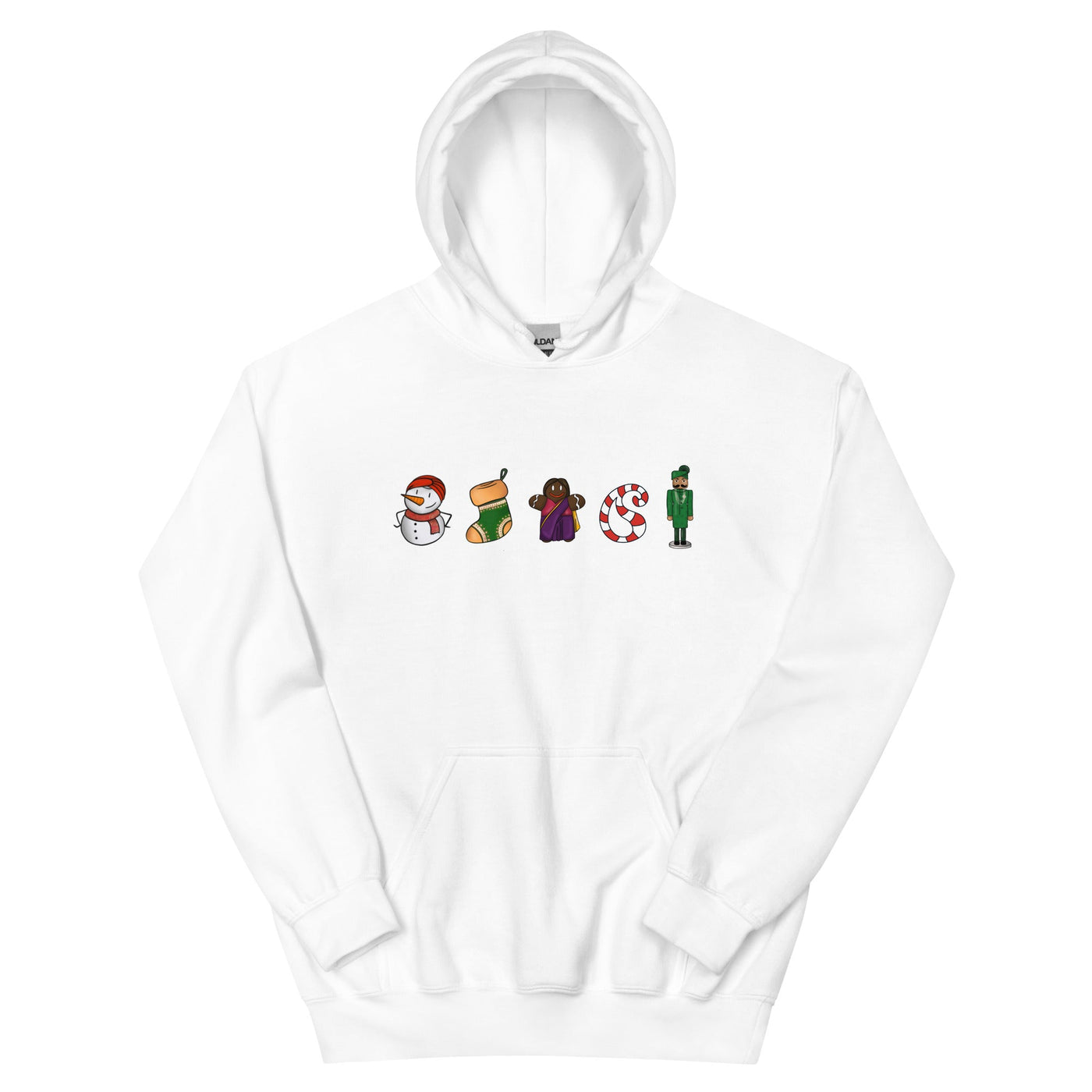 Desi Christmas Elements Hoodie