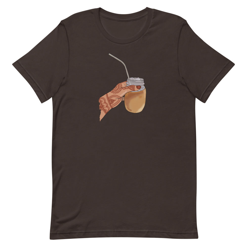 Iced Coffee Mendhi Hands T-Shirt