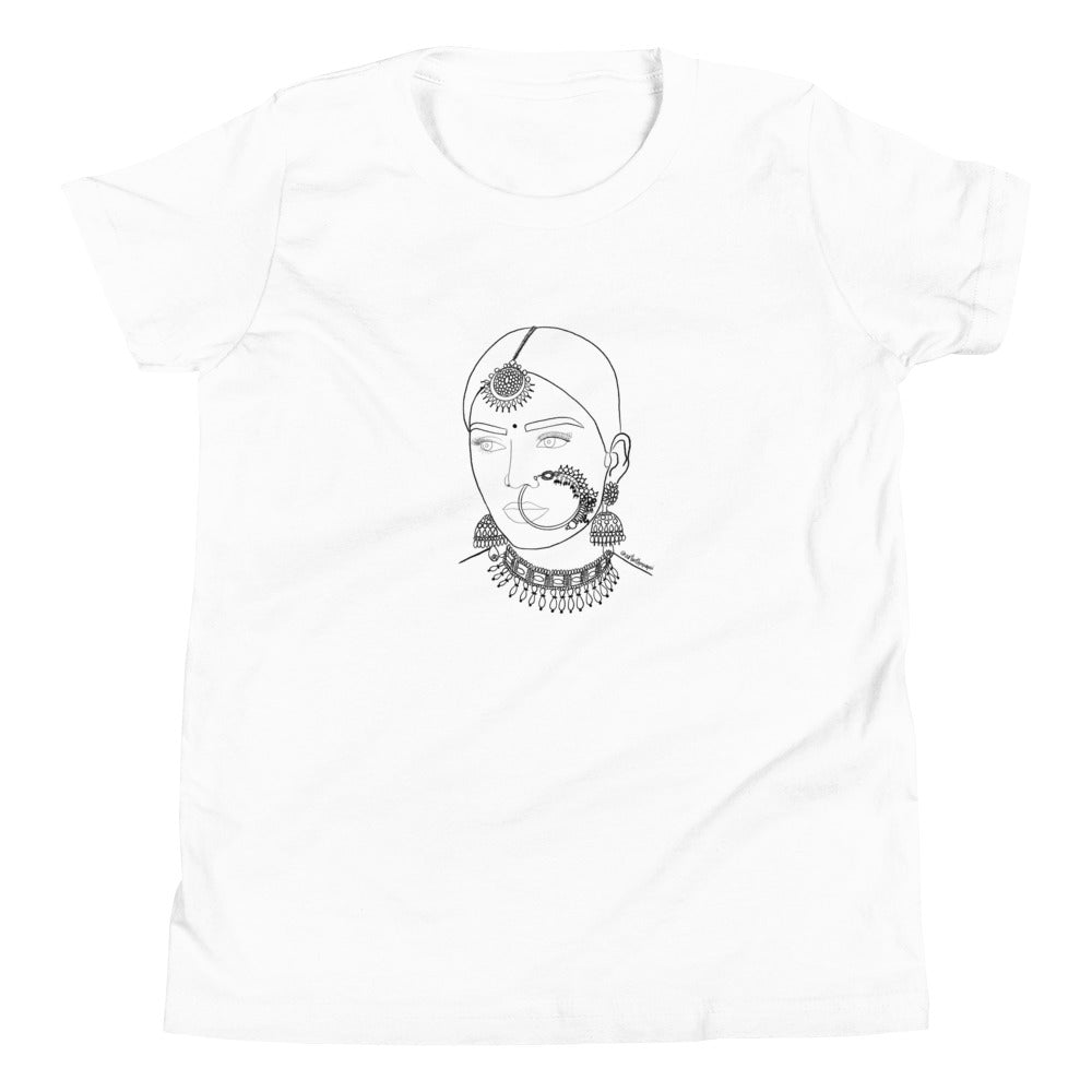 Youth Line Drawing Desi Rani T-Shirt