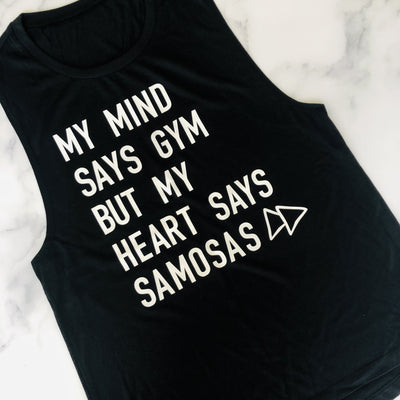 Mind Gym Heart Samosas Women's Muscle Tank