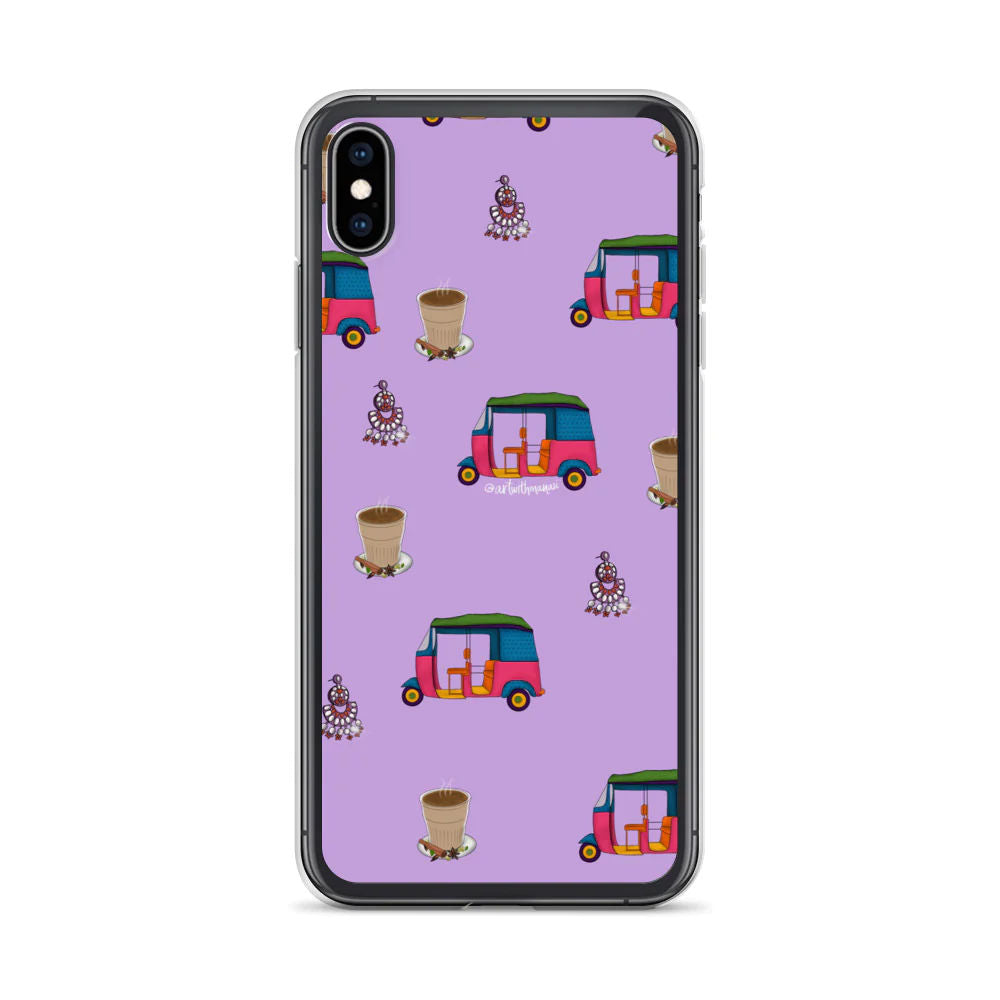 Auto, Earrings, and Chai Purple Phone Case: iPhone