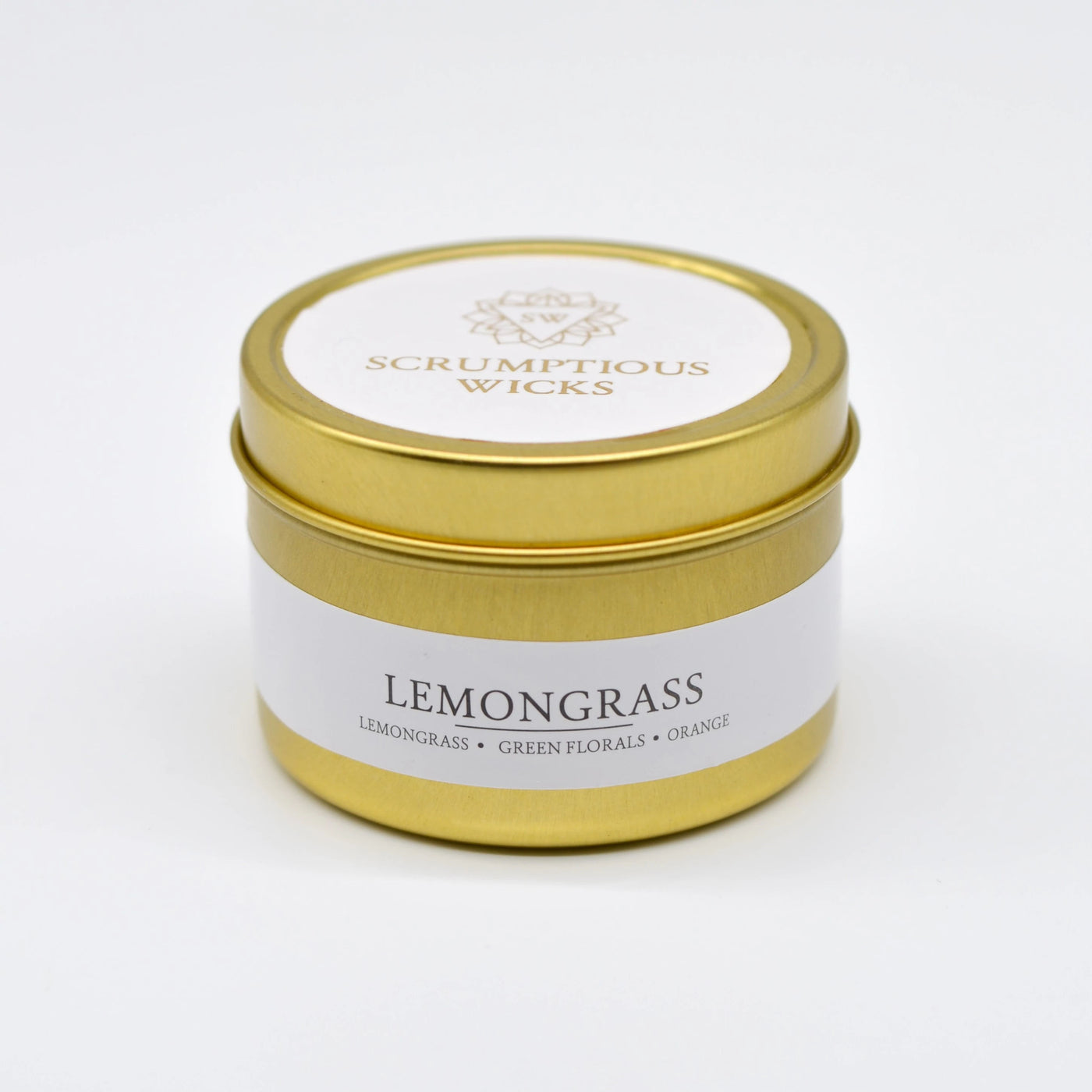 Lemongrass Tin candle by Scrumptious Wicks