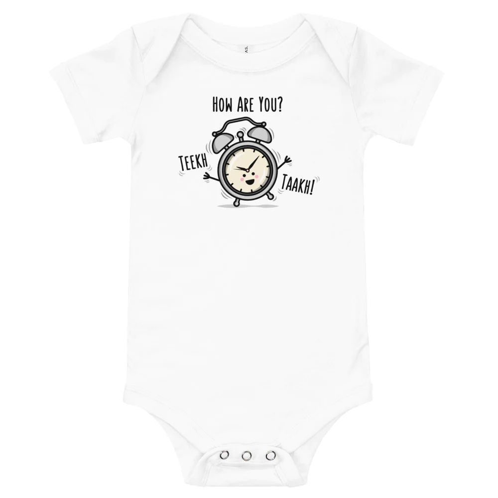 Teekh Taakh onesie by The Cute Pista